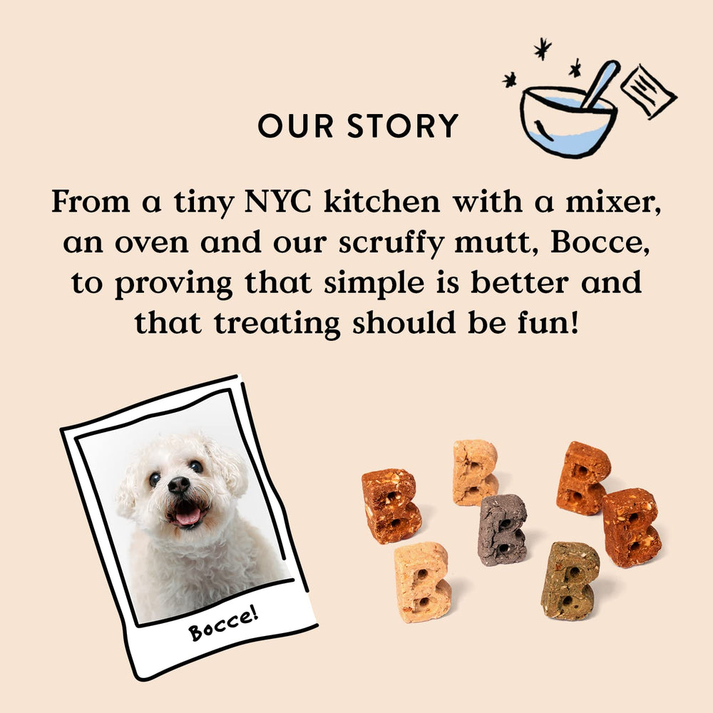 Bocce's Bakery Soft and chewy texture ideal for quick rewards during walks.