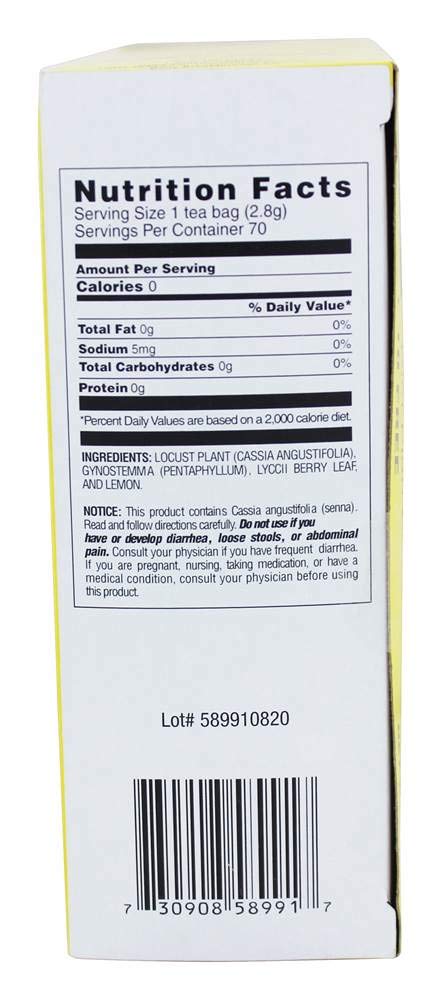 Body Breakthrough Diet Trim-Maxx Tea Lemon ingredients close-up highlighting natural herbs.