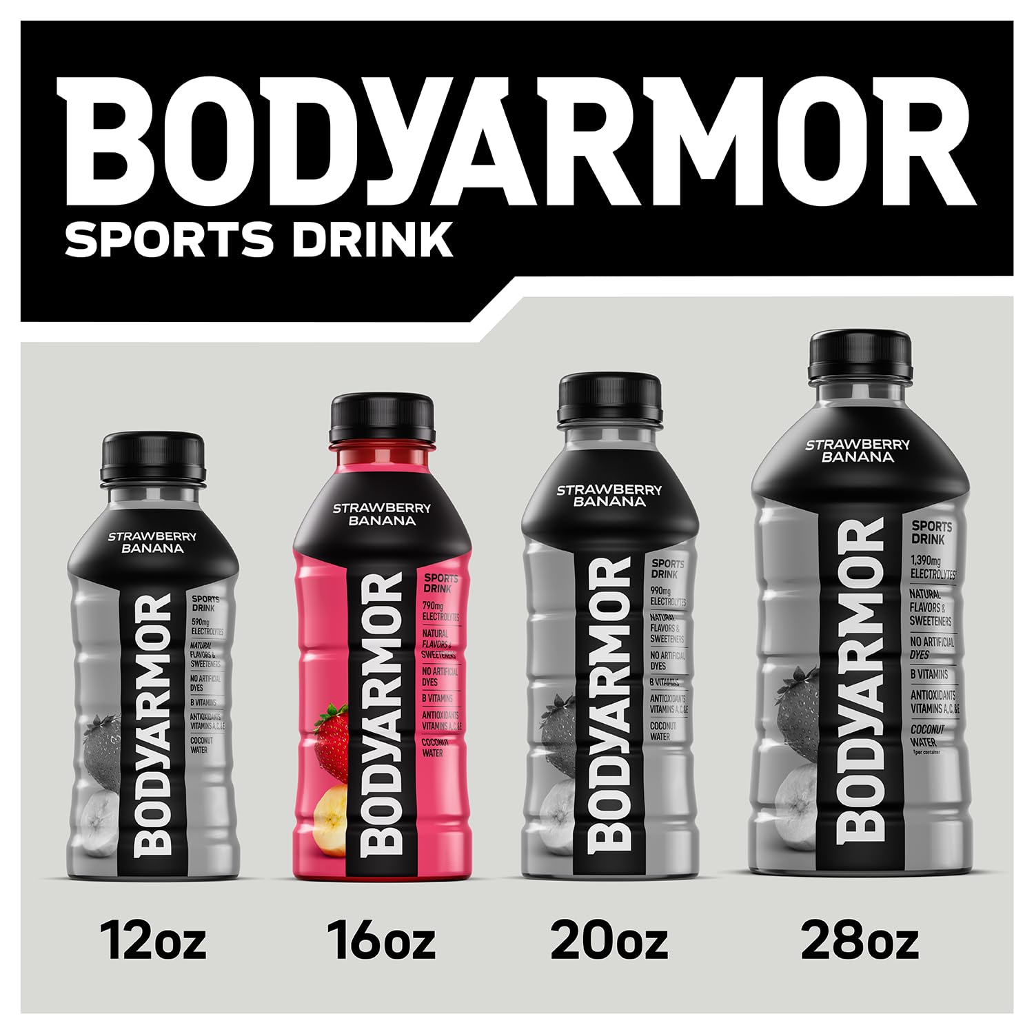BODYARMOR 12-pack display ready for gym or store shelves