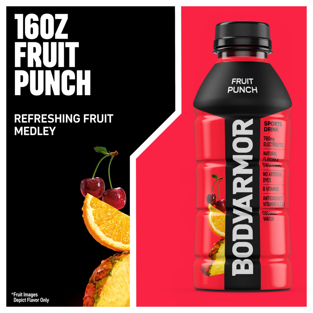 BODYARMOR coconut water essence emphasizes natural flavor and hydration support.