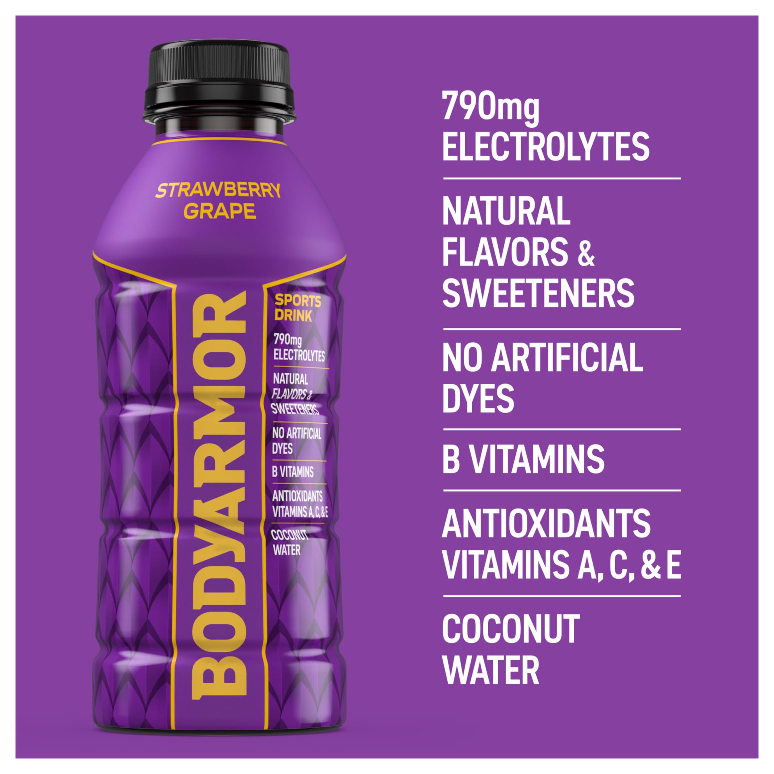 BODYARMOR Coconut water icon signals natural hydration.