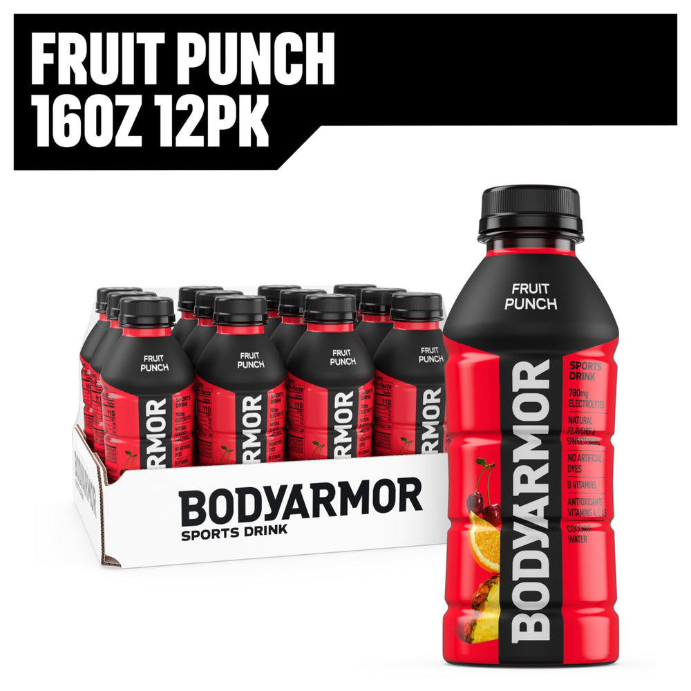 BODYARMOR electrolytes visual emphasizes potassium-packed formula for enduring performance.