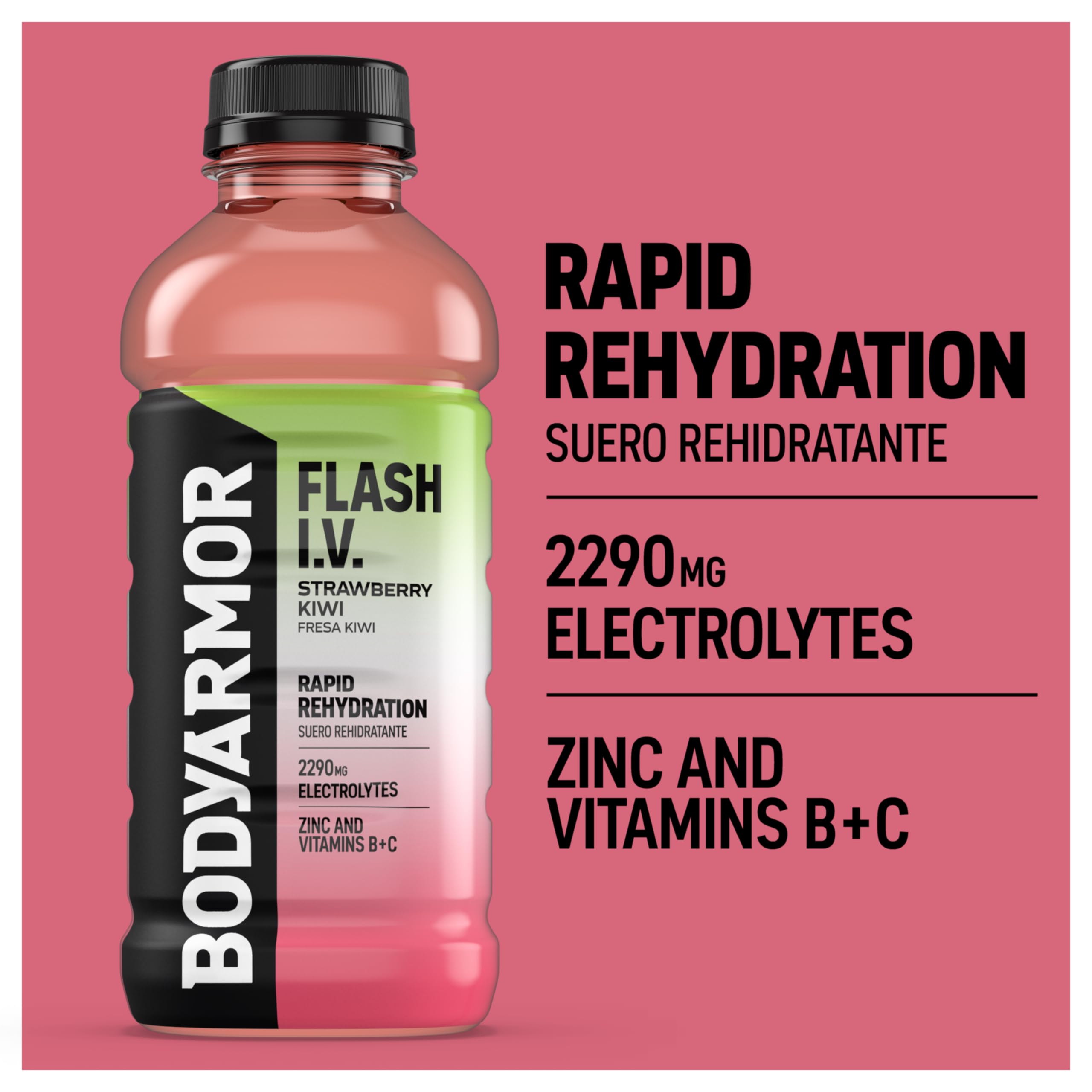 BODYARMOR Flash IV cap close-up illustrating easy-control design.
