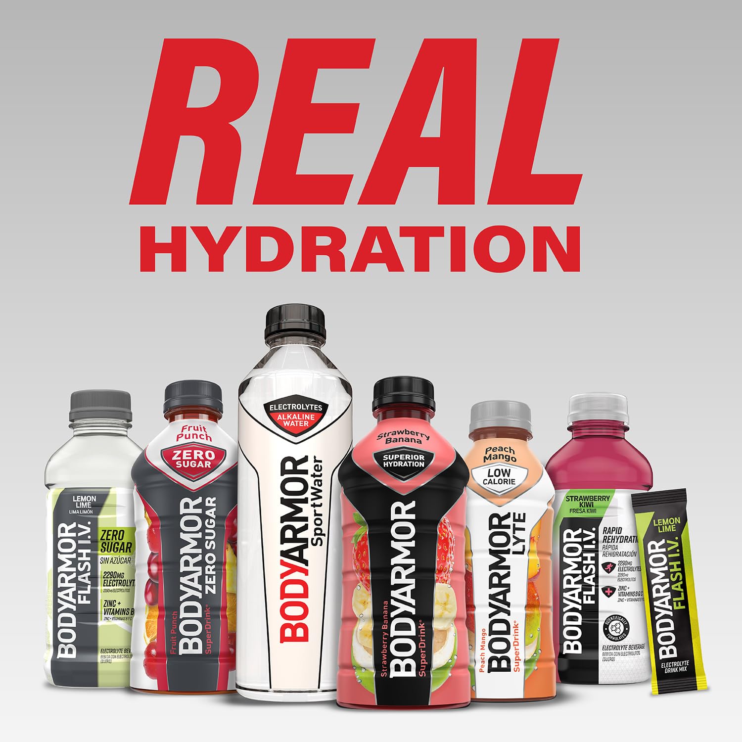 BODYARMOR Flash IV on-the-go essential for quick hydration during workouts and travel.