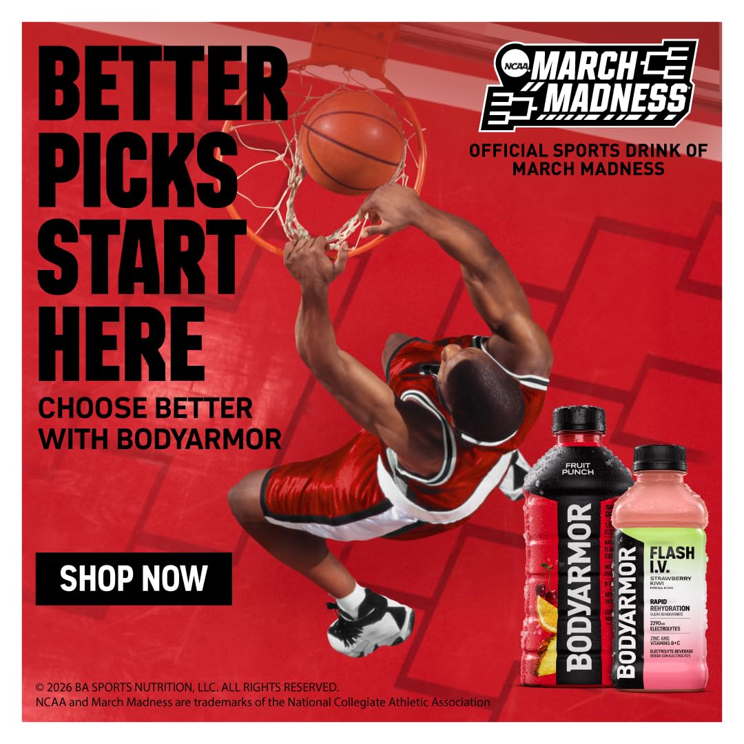 BODYARMOR Flash I.V. Refreshing serve on ice suggests cooling hydration ritual