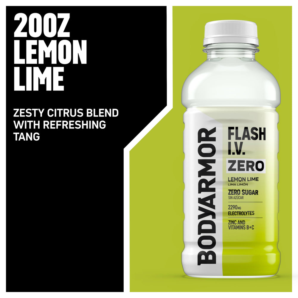 BODYARMOR Flash I.V. bottle supports quick rehydration with electrolytes after activity