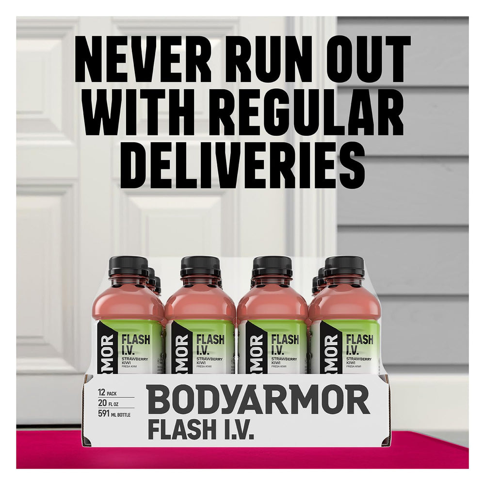 BODYARMOR Flash I.V. bottle provides zero sugar hydration with natural lemon-lime taste