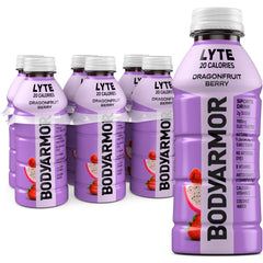 BODYARMOR Lyte Dragonfruit Berry bottle 16oz offering refreshing hydration for workouts.
