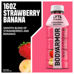 Close-up of BODYARMOR LYTE label emphasizing no artificial colors or sweeteners.