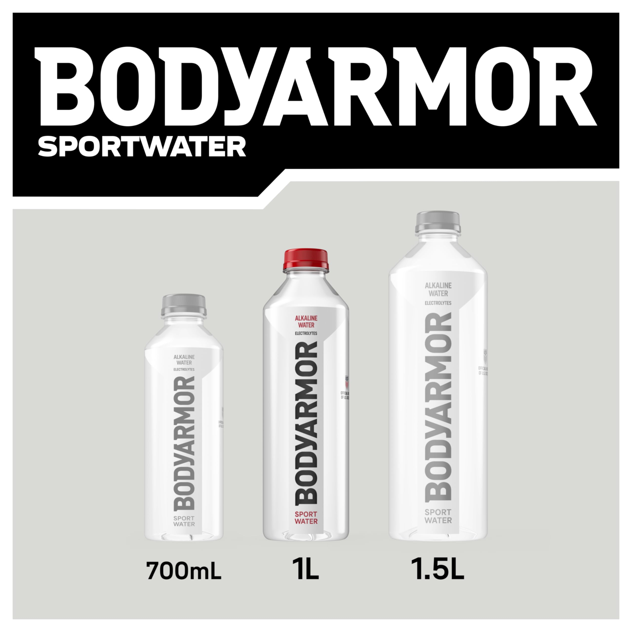 Back label shows packaging convenience in a 1L bottle.