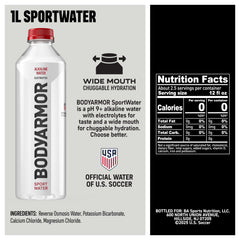 BODYARMOR SportWater with pH9+ delivers smoother taste and balanced hydration on busy days.