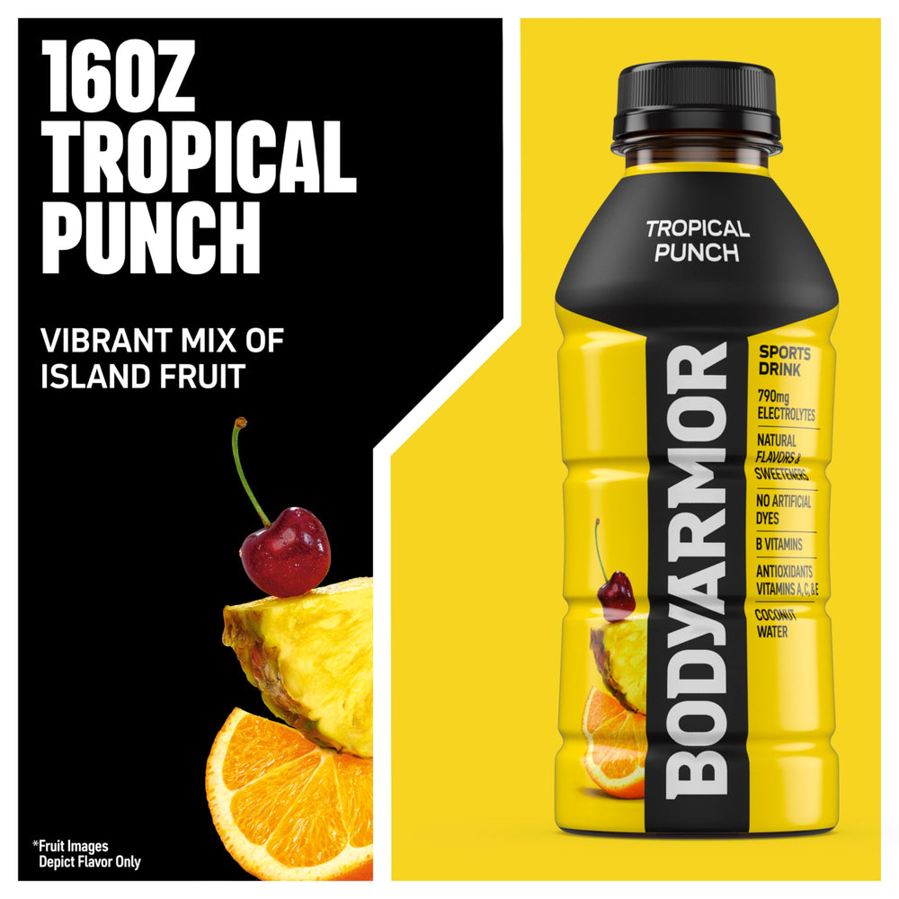 Athlete holding BODYARMOR bottle during training for hydration and energy