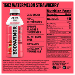 BODYARMOR Zero bottle pour illustrating on-the-go hydration.