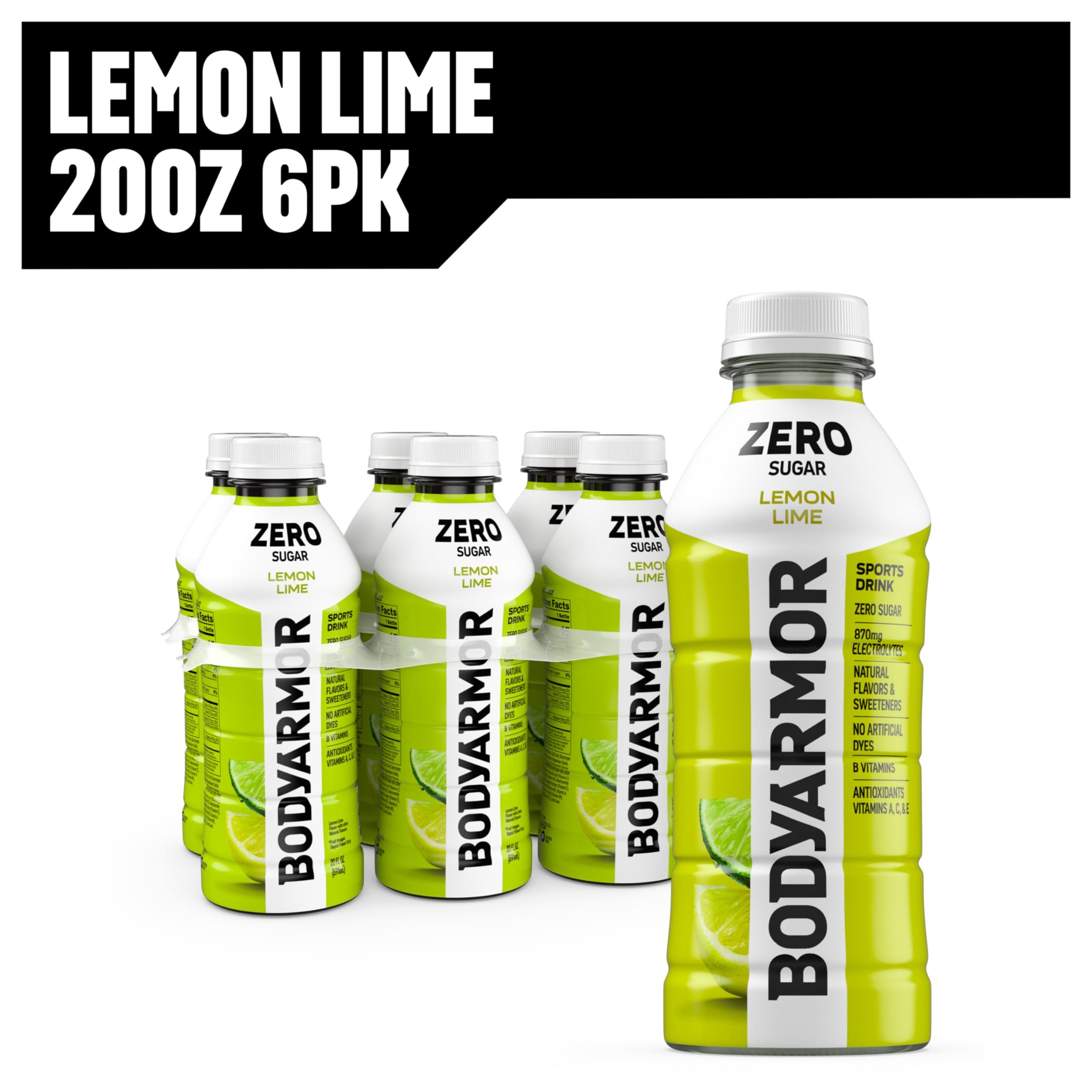 BODYARMOR Zero Sugar Lemon Lime during a run for sustained energy.