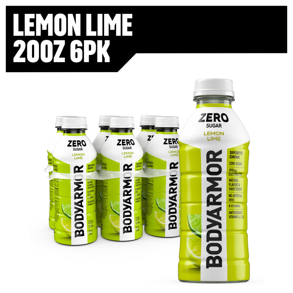 BODYARMOR Zero Sugar Lemon Lime during a run for sustained energy.