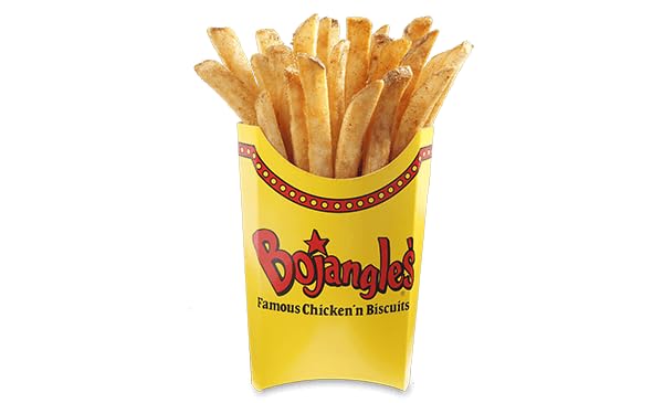 Bojangles flag includes black plastic staff with gold spear tip for handling.
