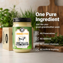 Bold I’Land Beef Tallow with roasted vegetables delivering crisp, caramelized edges.