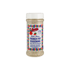 Bolner's Fiesta Extra Fancy French Fry Seasoning jar with spicy jalapeño blend for fries