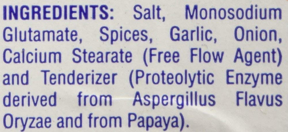 Closeup of Bolner's Fiesta Extrafancy Fajita Seasoning ingredients for versatile cooking