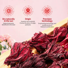 Bombala resealable bag packaging keeps hibiscus tea fresh and convenient.