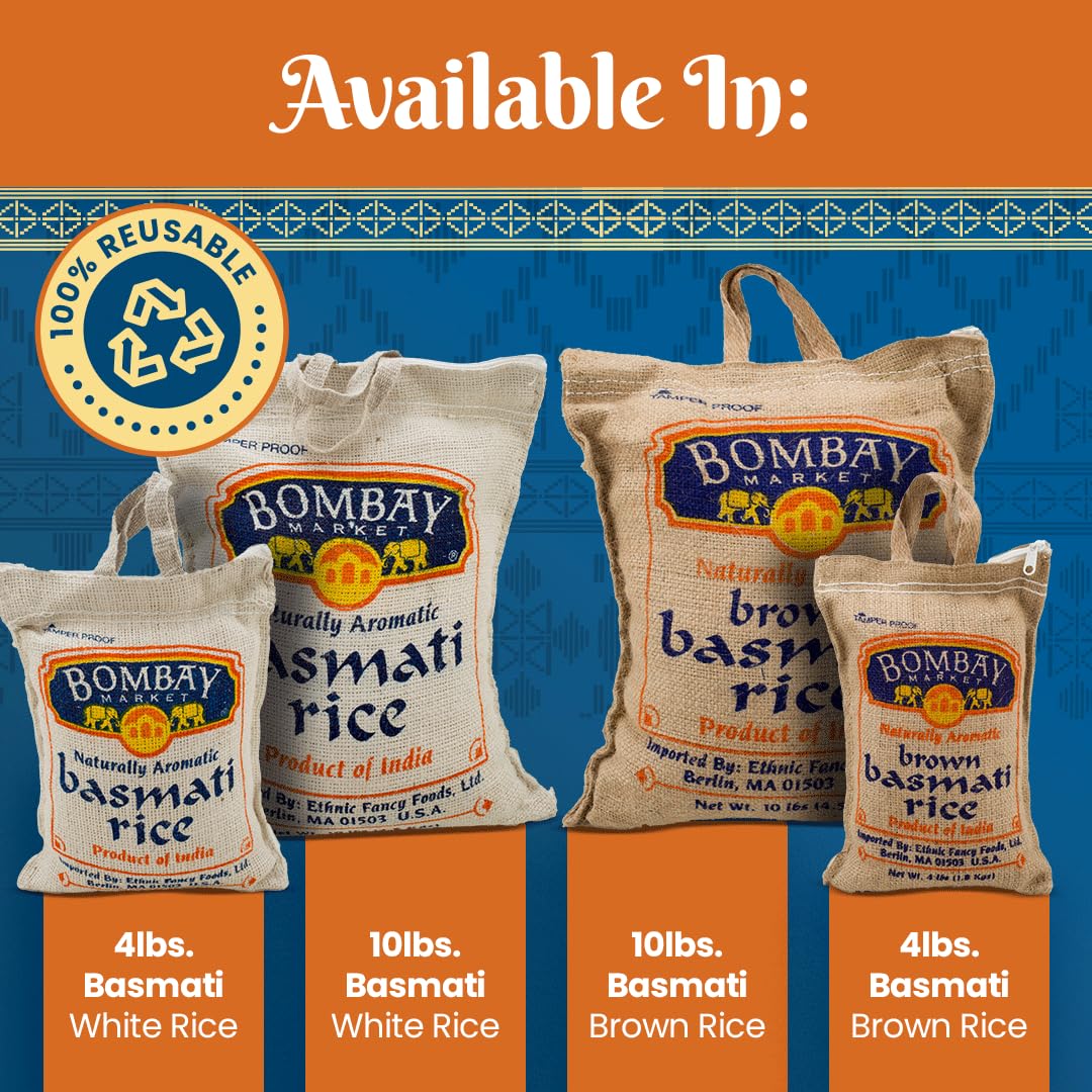Bombay Market Brown Basmati Rice aroma filling the kitchen while cooking.