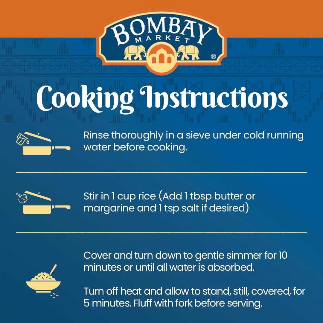 Bombay Market White Basmati Rice gluten-free option for sensitive diets