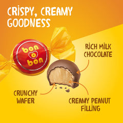 Bon o Bon creamy peanut filling detail highlights decadent center