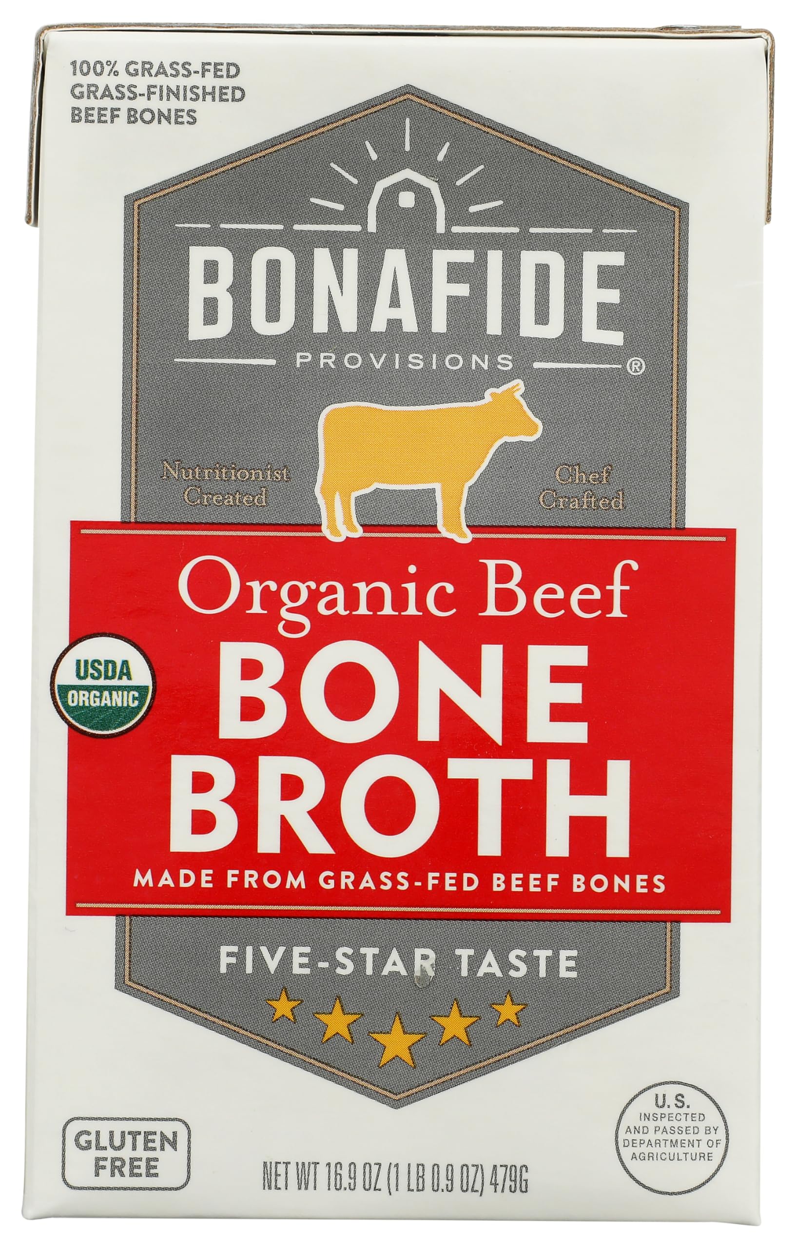 Bonafide Provisions Bonafide Broth Bone Beef Dry packshot highlights premium ingredients for cooking versatility
