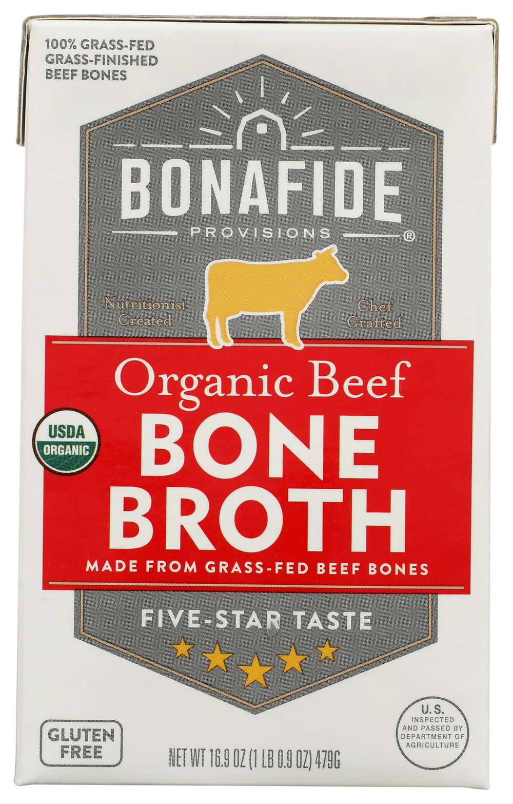 Bonafide Provisions Bonafide Broth Bone Beef Dry packshot highlights premium ingredients for cooking versatility