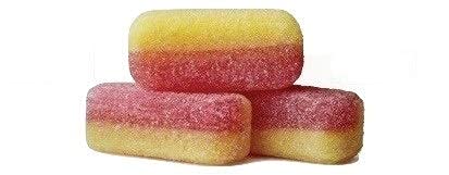 Bonds of London Rhubarb & Custard bag packaging detail, a gift-worthy treat.