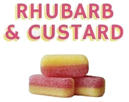 Bonds of London rhubarb-custard treats pair well with tea breaks.