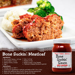 Outdoors grilling with Bone Suckin' Sweet Southern sauce for smoky taste.