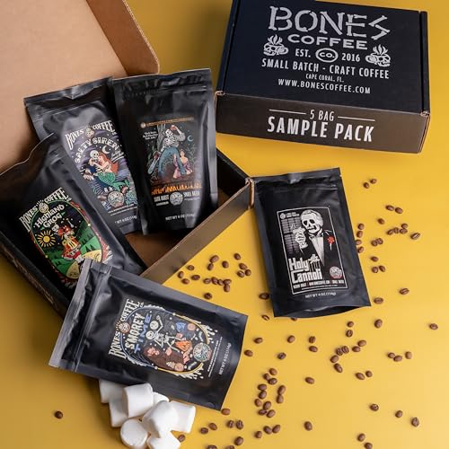Bones Coffee Army Of The Dark Chocolate flavor bag for bold tasting