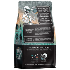 Bones Coffee Company Better Brain contains reishi for a smooth, mindful sip.