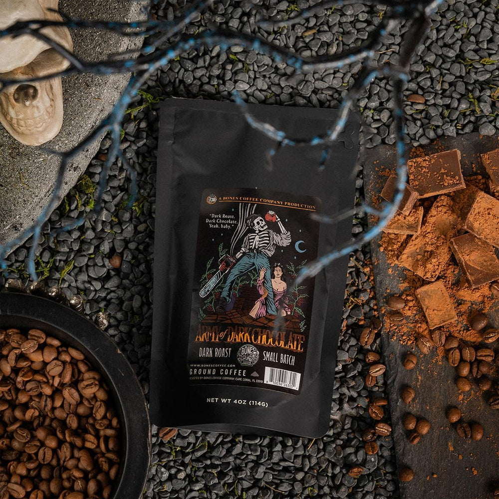 Bones Coffee resealable bag preserves freshness between brews