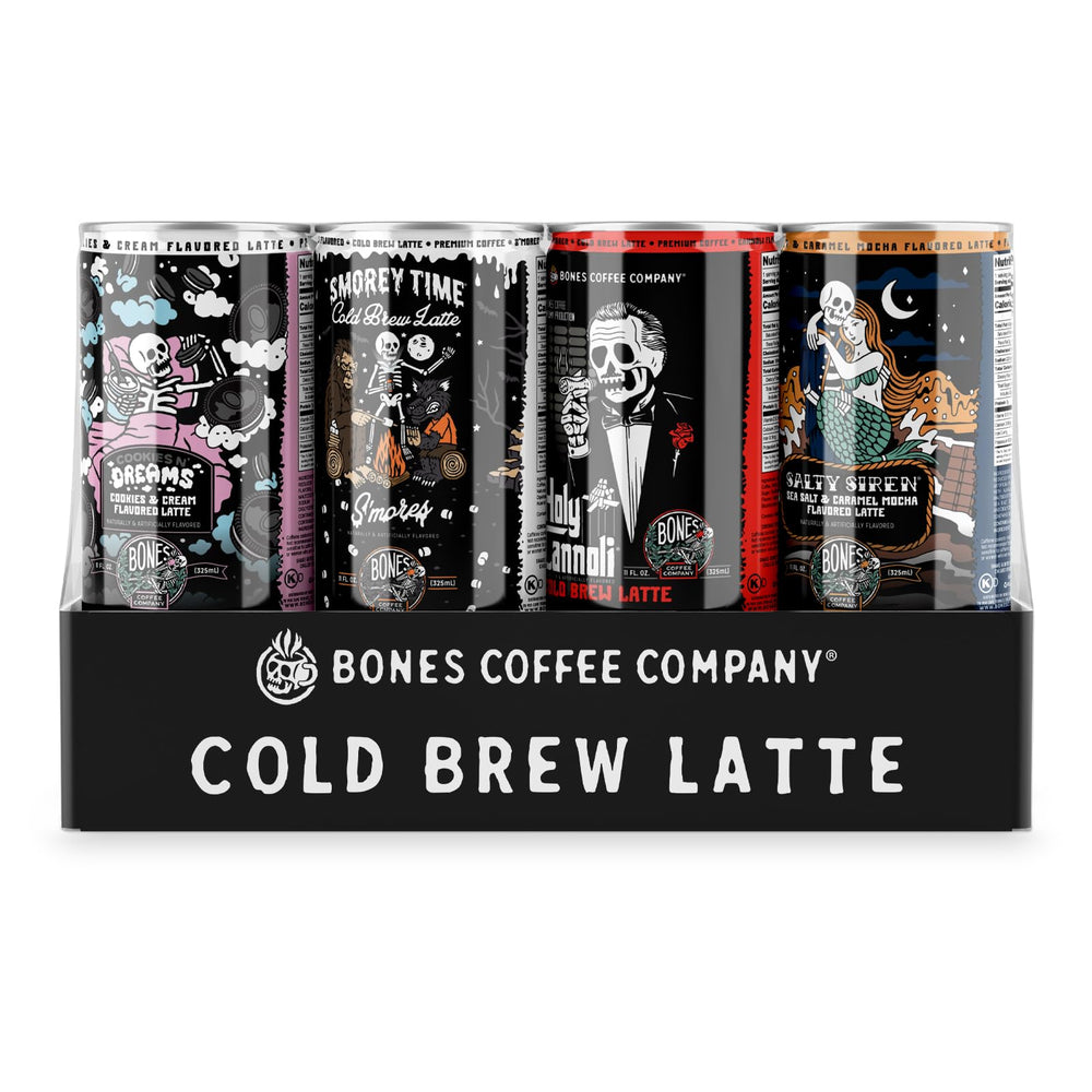 Bones Coffee Holy Cannoli latte can delivers dessert-inspired cafe vibes anywhere.