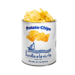 Bonilla a la Vista Galician potatoes closeup shows fresh, high-quality ingredients for gourmet snacking