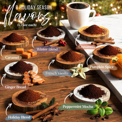 BonJoie 8-flavor sampler packs with diverse aromas for cozy mornings