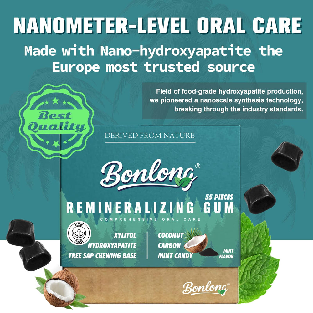 BONLONG coconut carbon visual emphasizes mineral delivery and refreshing mouthfeel.