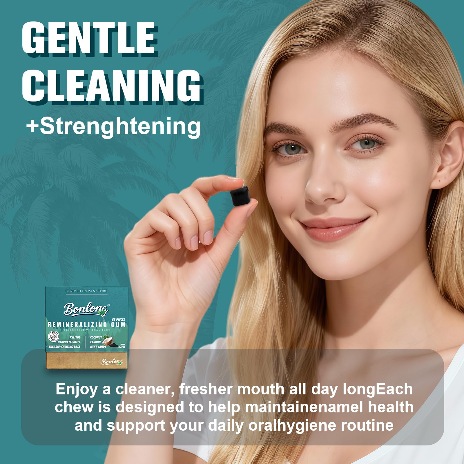 BONLONG packaging closeup highlights premium ingredients and EU sourcing.