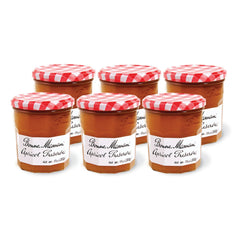 Bonne Maman apricot preserves six-pack glass jars for versatile spreads
