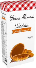 Bonne Maman Chocolate Caramel Tartlet pack shot showing an assortment of tartlets for tasting ideas