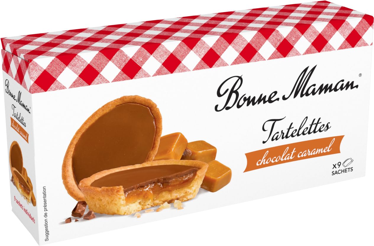 Bonne Maman tartlets, individually wrapped for on-the-go enjoyment.