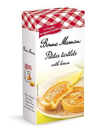 Bonne Maman Lemon Tarts in a crisp shell, ideal as a quick snack or breakfast pair.