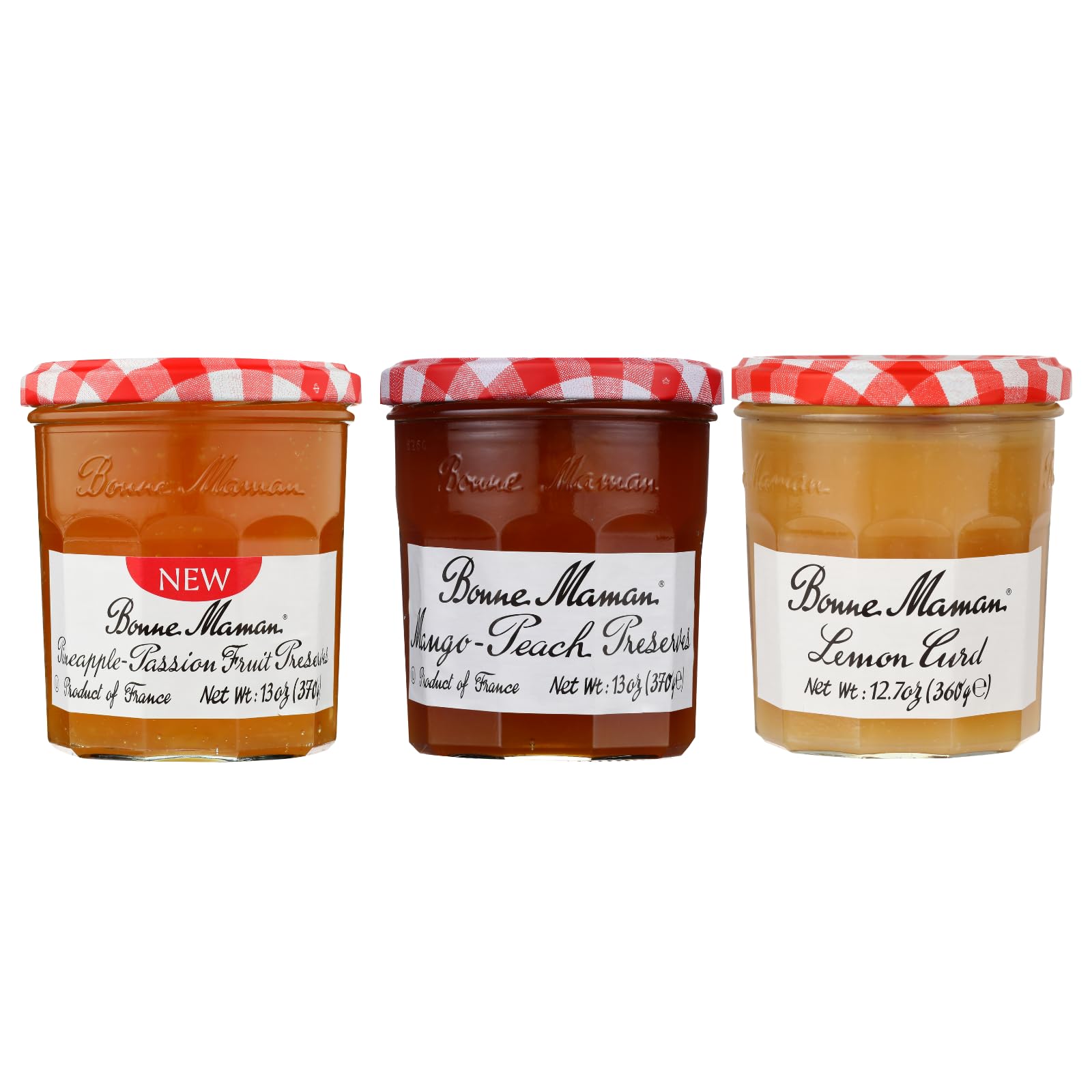 Bonne Maman pineapple-passion fruit preserves bottle adds sunshine to breakfast