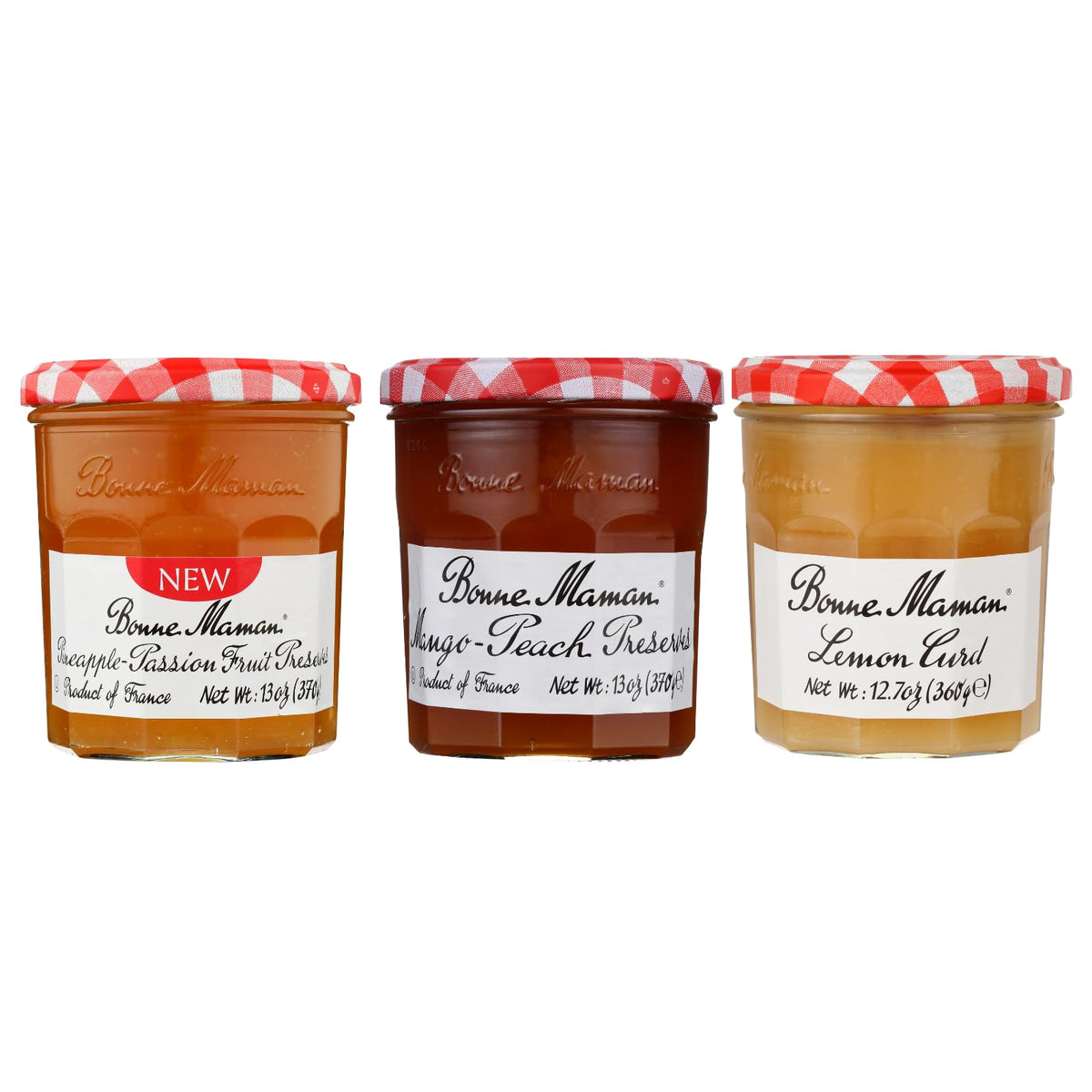 Bonne Maman pineapple-passion fruit preserves bottle adds sunshine to breakfast