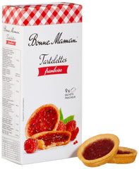 Bonne Maman Raspberry Tartlets with crisp shortbread crust, ideal for dessert