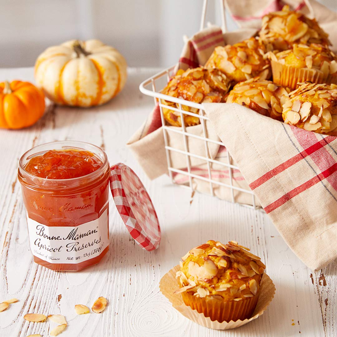Bonne Maman preserves on toast ready for breakfast or snacks.