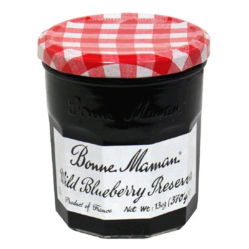 Bonne Maman preserves enjoyed on a bagel for a bright morning treat.