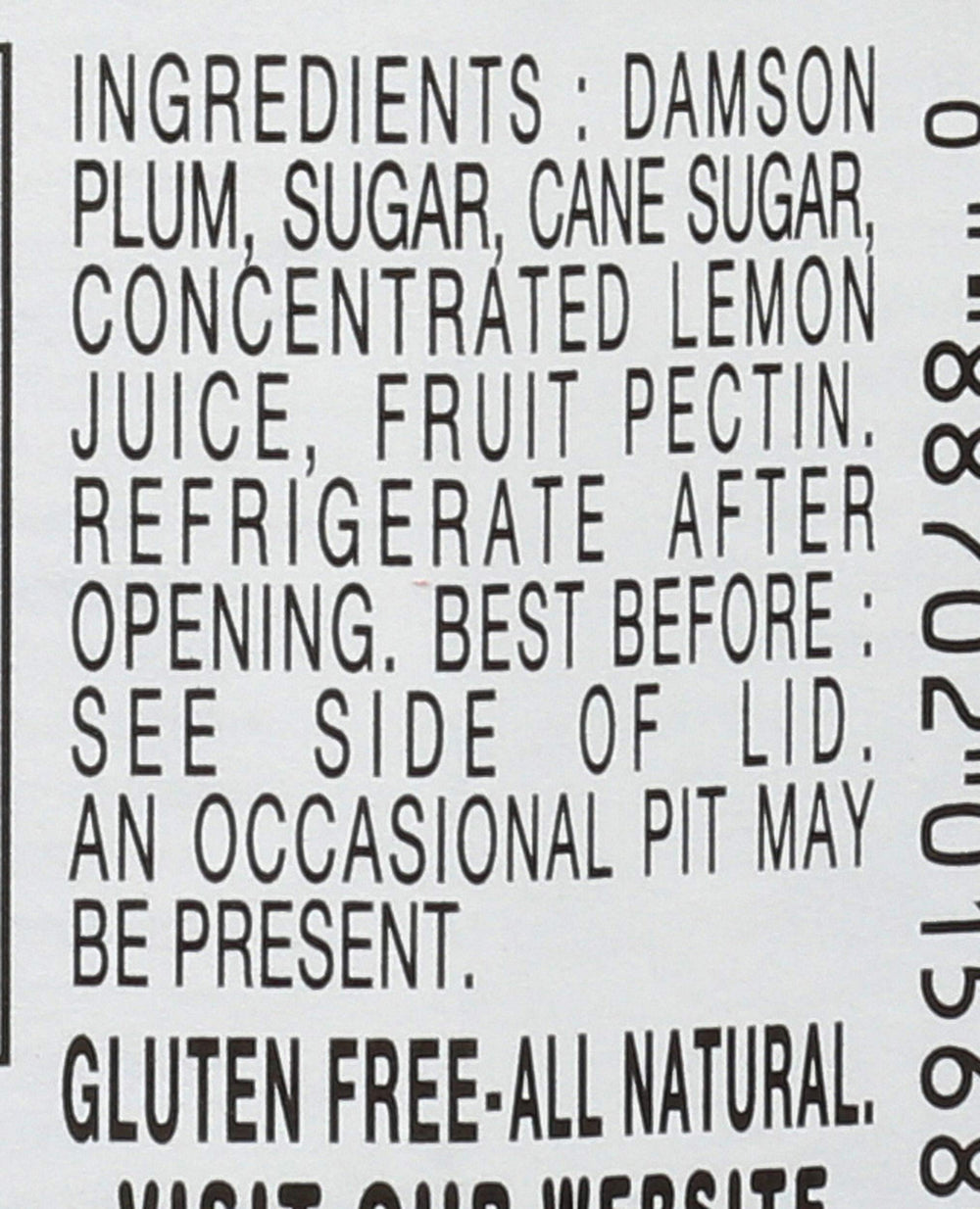 Bonne Maman Plum Preserves ingredients-label signals simple ingredients for snacking